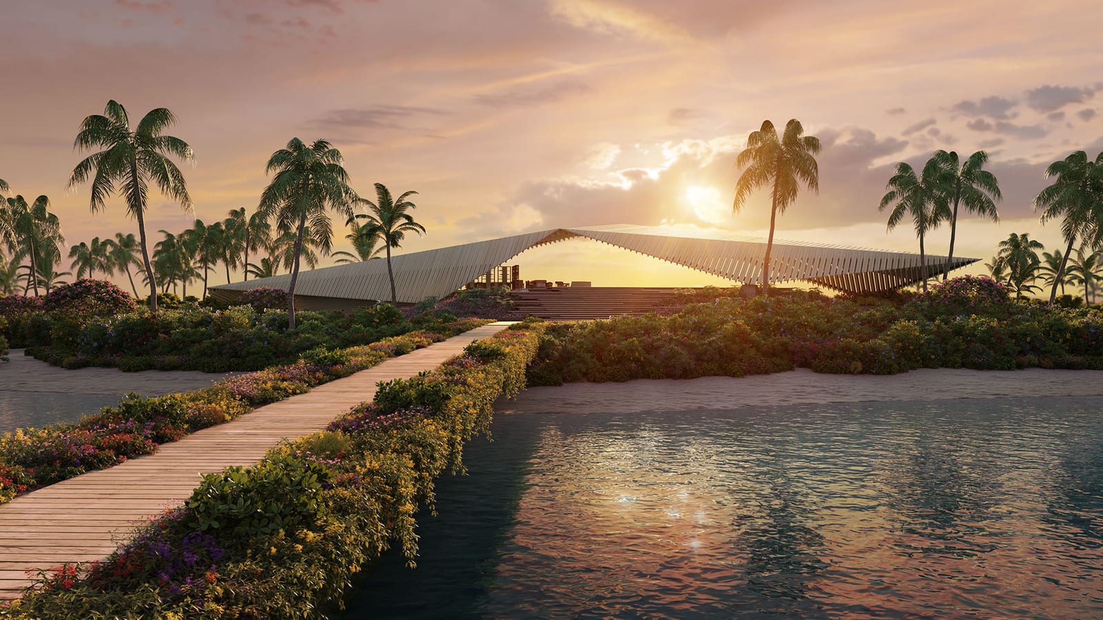 Capella Maldives at Fari Islands rendering — third resort on the Fari composition, North Malé Atoll